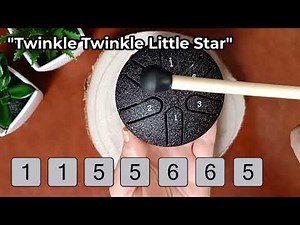 How to Play "Twinkle Twinkle Little Star" on a Mini 6-Note Tongue Drum | Easy Songs for Kids 🌟