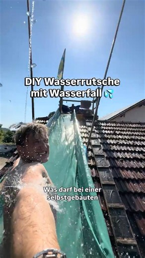 Wir bauen einen Wasserfall an unsere Wasserrutsche