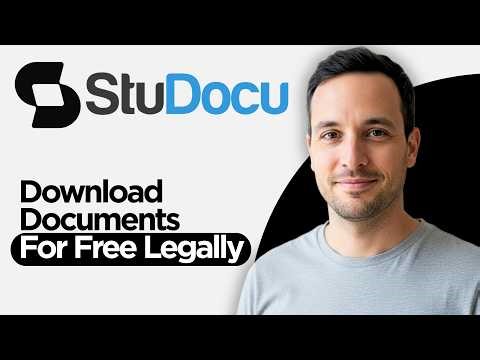 How to Download Studocu Documents For Free Legally (2026 Step by Step Guide)
