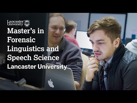 Master's in Forensic Linguistics and Speech Science