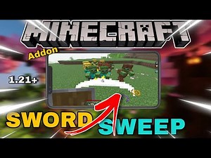 Minecraft Pe Sword Sweep Effect | How To Get Sword Sweep Addon | X LUCKY Yt