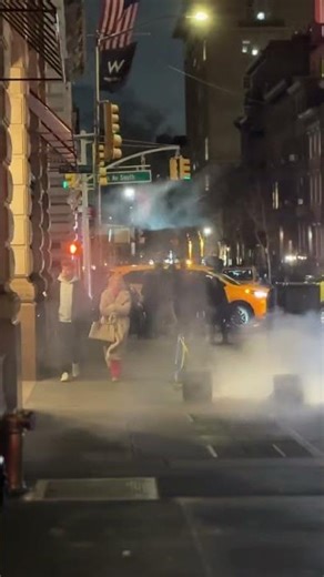 Air projections at union Square 17th St. and Park Ave., New York City NYC Manhattan