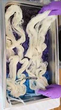 Let's make a "Yarn Lasagna" - dyeing multiple rounds of variegated yarn all in one pan