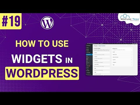 What are the Widgets in WordPress & How to Use? WordPress Widget Tutorial