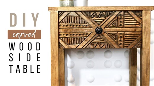 DIY Side Table With Storage