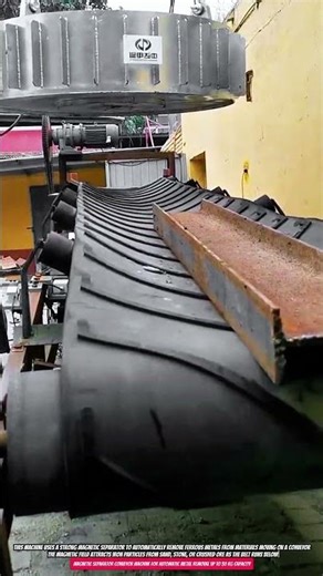 Magnetic Separator Conveyor Machine for Automatic Metal Removal up to 30 kg Capacity