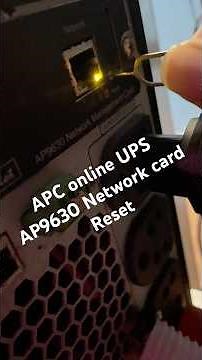 APC online UPS | SRC1KUXI network card reset #shots #onlineupsc #apcups