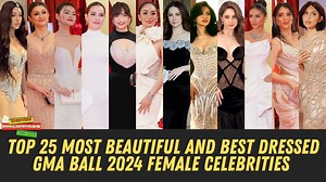 3.2M views · 10K reactions | The Top 25 most beautiful and best dressed female celebrities at the GMA Gala Ball 2024! | Showbiz Philippines | Facebook