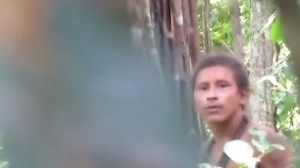 Rare uncontacted tribesman filmed by activist