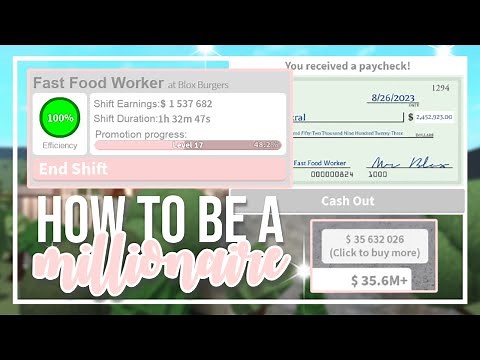 How To Be a MILLIONAIRE Fast in Bloxburg (Roblox)