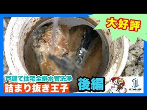 [Part 2] Very popular! I cleaned all the drainage pipes of the detached house!