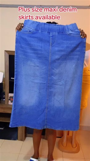Plus Size Maxi Denim Skirts Restocked for Fashion Lovers