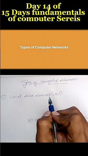 Day 13 | Computer Networks Explained | Types of Networks with Examples | Fundamentals of Computer
