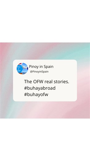 First time po natin mag interview ng ating mga kababayan. Pasensya na, paos pa po tyo sa pagtuturo. Hola Kabayan 👋 thank you for sharing your experience with us. #spain #filipinoinspain #SUELDO #nannyjobs #buhayabroad #BuhayOFW #pinoyabroad #pinoyineurope | Pinoy in Spain
