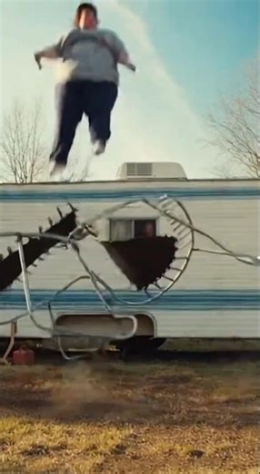 Susan's backyard trampoline moment goes wrong #shorts #comedy #animals