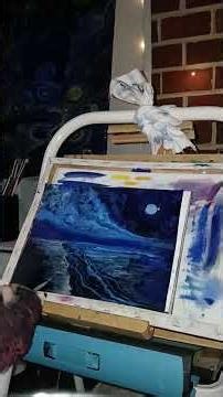 final steps.beach#painting #tutorial #art #artist #workingartist #trendingshorts #love #inspiration