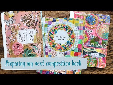 Preparing my next composition book for journaling