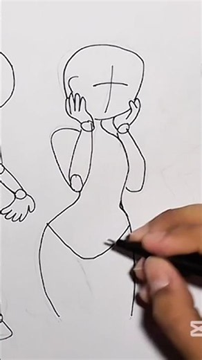 ^~Aprende a Dibujar poses✅~^ #shorts #suscribete #tutorial #drawing
