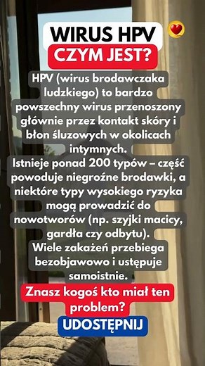 HPV – WIRUS BRODAWCZAKA LUDZKIEGO - Czym jest? #hpv