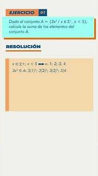 Ejercicio con conjuntos. Suma de elementos. #shorts #matematica #conjuntos