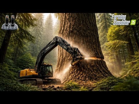 🔴 FS25 Live Forestry On Sitka And Logging On Of The BIGGEST TREES In the Farming Simulator 25