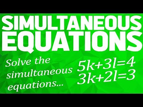 Solving Simultaneous Equations (Maths GCSE Higher and Foundation)