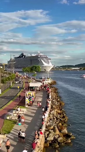 11K views · 124 reactions | A ship arriving in port is always an exciting moment, because it marks the beginning of discovering a new destination  Here MSC Seaview was arriving in Brazil, known for its high spirits, lively culture, and breathtaking landscapes. Discover winter 2023-2024 itineraries to Brazil https://bit.ly/3sX9hR4 IG : dronefabiano68 | MSC Cruises | Facebook