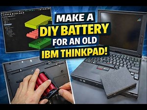 3D printed DIY battery for IBM Thinkpad 380E retro laptop