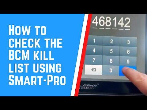 How to check the Nissan BCM Kill List using SMART Pro