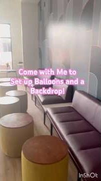 Balloon & Backdrop Event Setup | Small Business Behind the Scenes #partydecor#eventdecor