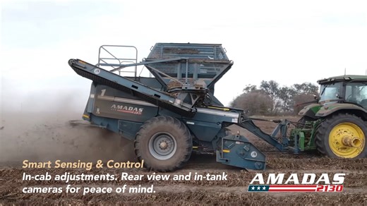 Experience the future of peanut harvesting with the all-new AMADAS 2130. Engineered for maximum efficiency, durability, and ease of maintenance, the 2130 sets a new standard in the industry. Key advancements include: ✅ Next Gen Header & Swivel Tongue for improved adaptability ✅ Upgraded Threshing & Separation Systems for superior crop handling ✅ 10,000 lb. Onboard Storage and 2X Faster Offload Speed ✅ Advanced Sensing & Control with in-cab adjustments and camera systems ✅ Maintenance-Friendly De