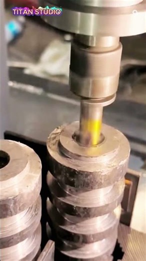 Creating threads in metal holes using advanced tools #shorts