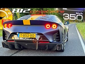 FERRARI 812 COMPETIZIONE | 0-350 & INSANE V12 9500RPM INTAKE SOUND!!