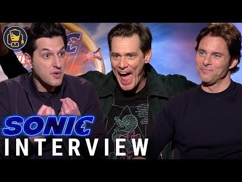 Jim Carrey, Ben Schwartz and James Marsden | Sonic The Hedgehog Cast Interviews