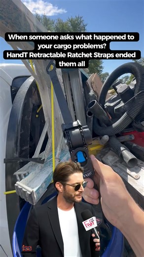 When someone asks what happened to your cargo problems? HandT Retractable Ratchet Straps ended them all 😎 #HandT #RetractableRatchetStraps #TruckLife #TruckTok #NoTangledStraps | Shop HandT USA