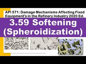 API 571 Damage Mechanism Spheroidization Softening