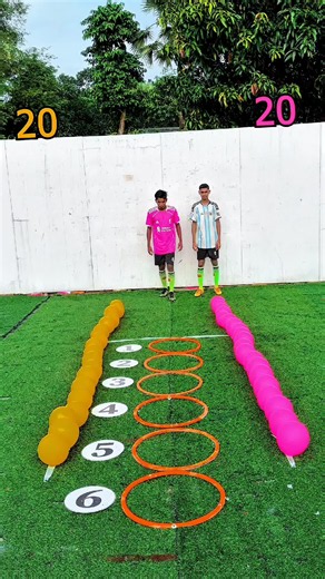 Balloon Bursting Soccer Challenge: Easy Balloon Football Trick