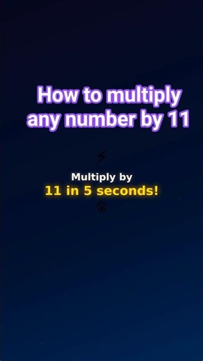 Multiplication trick-(For 11)👍#shorts #education#trending
