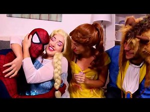 Spiderman & Frozen Elsa, Very fun and funny moments between friends