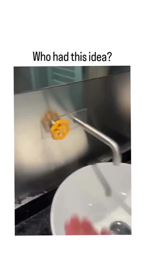 tomato decode on Instagram: "- The post showcases a video of a public restroom sink equipped with an industrial-style yellow valve wheel handle, requiring multiple full rotations to dispense water, turning handwashing into a comically laborious process. From @DesignSlop , a popular account critiquing everyday design failures ("design crimes"), it highlights how this overengineered fixture prioritizes aesthetics over usability, amassing 32,000+ likes and 1M+ views. Ergonomically, such multi-turn