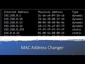 Using Macchanger to change Network Interface MAC Address