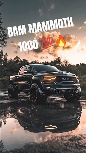 RAM Mammoth 1000 TRX — The World’s Fastest Pickup Truck! 💥🐏 #ram #automobile