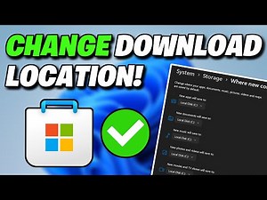 How to change the Default Download Location for Microsoft Store [NEW 2025]