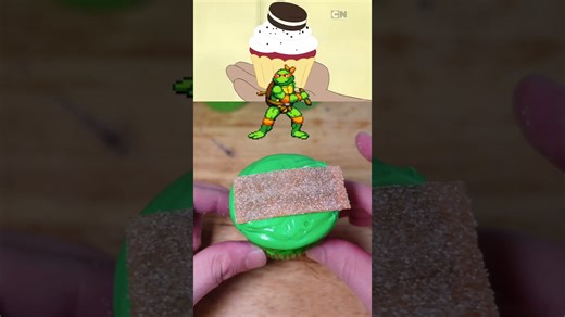 We Bare Bears cupcake ATM version 67: Michelangelo Ninja Turtle edition! #shorts