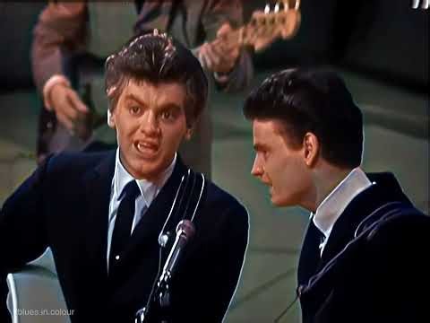 The Everly Brothers - Cathy's Clown live [Colourised] 1961