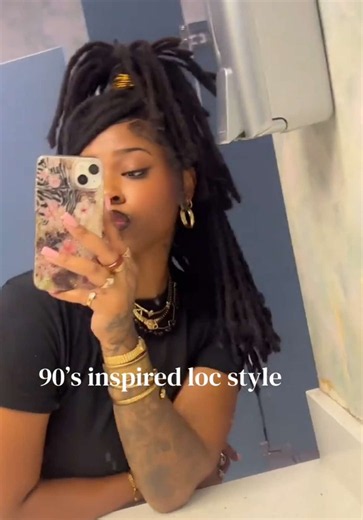 90's Inspired Loc Style Inspo