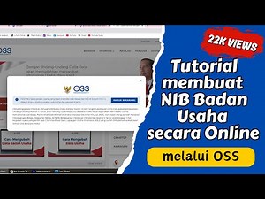 Tutorial Membuat NIB Badan Usaha melalui OSS | Tutorial Lengkap