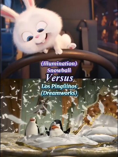 Snowball VS Pingüinos #dreamworks #illumination #animation #comedy