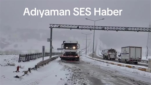 Adıyaman'da Kar Yağışıyla Yol Açma Çalışmaları