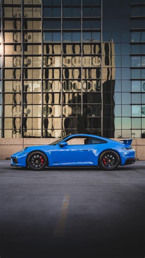 Shark Blue GTS 🦈 2022 Porsche 992.1 Carrera GTS - Shark Blue exterior - Black interior - Factory Aerokit - only 3k miles - PDK - Front lift - Spirt exhaust All details on our website link in bio. | Grand Prix Motors Inc